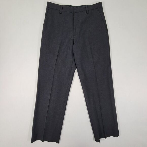 Banana Republic Men's Dress‎ Pants Charcoal Black Wool DAWSON Size 33x32 - Picture 1 of 11